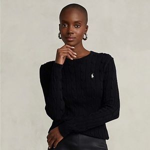 Navy Blue Polo Ralph Lauren Cable Knit Sweater